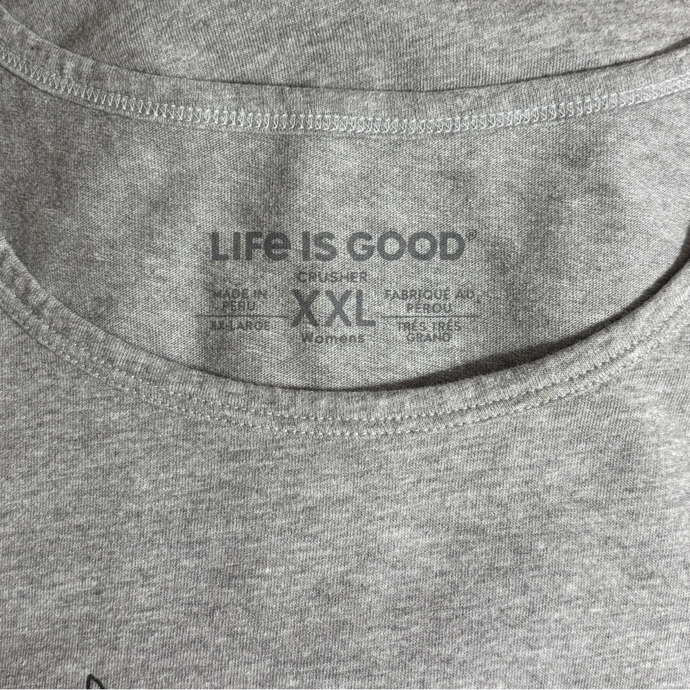 LIFE IS GOOD Cat Lover Crusher Long Sleeve Scoop Neck Top - Picture 5 of 9